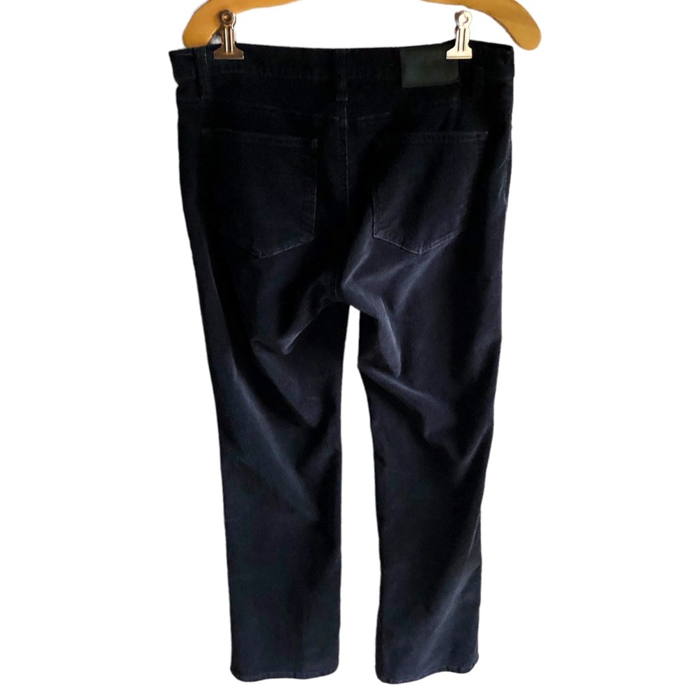Lauren Ralph Lauren Fine Wale Corduroy Pants. Classic Straight. Black. Size 10 - Picture 6 of 12